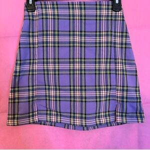 Purple Casual Pencil Mini Skirt